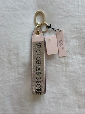 Victoria's Secret pink wristlet strap keychain